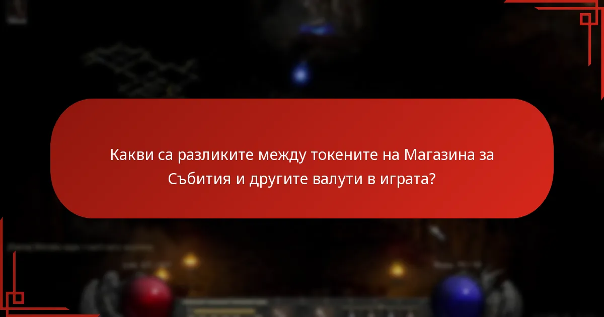 Какви са разликите между токените на Магазина за Събития и другите валути в играта?